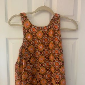 Orange Patterned Tank